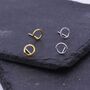Sterling Silver Open Circle Stud Earrings, thumbnail 6 of 11