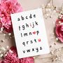 Alphabet I Love You Card, thumbnail 1 of 2