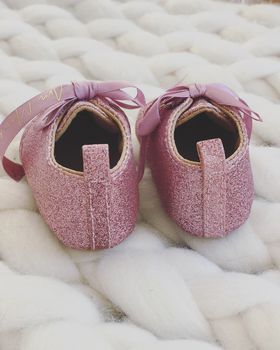 Personalised Baby Glitter Shoes Boots, 4 of 5