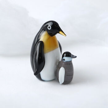 Glass Family Penguin Figurine | Gift Boxed | Decoration | Collectable | Gift For Home, 2 of 4