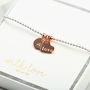 Personalised Love Heart Charm Bracelet Gift For Her, thumbnail 1 of 8