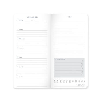 2026 Diary Matilda Myres Slim Weekly Notes Personalised, 2 of 11