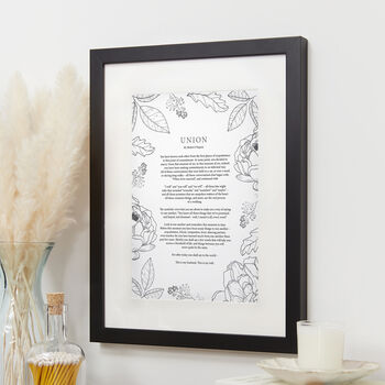 Personalised Floral 'Use Your Own Words' Print, 7 of 10