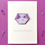 New Baby Girl Floral Nappy Card, thumbnail 2 of 12