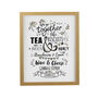 Personalised We Go Together Oak Poster Frame, thumbnail 3 of 3
