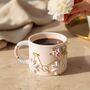 Handmade Floral Ceramic Mug With Gold Details, thumbnail 1 of 2