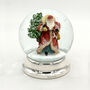 Personalised Sterling Silver Santa Snow Globe, thumbnail 1 of 6