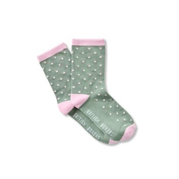 Women's Four Pair 'Juniper' Bamboo Sock Gift Box, 5 of 5