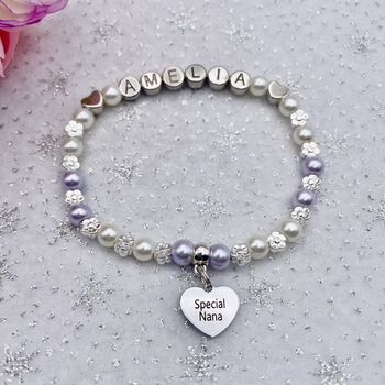Personalised Grandma Bracelet, Grandparent Gift, 3 of 9