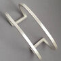 Minimalist Recycled Silver Cuff, thumbnail 3 of 5