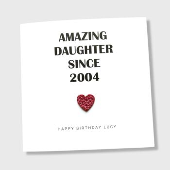 Daughter Birthday Card Personalised, 5 of 5