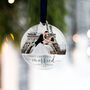 Personalised First Christmas Married Photo Decoration, thumbnail 6 of 6