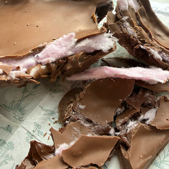 Giant Nutella And Candyfloss Filled Easter Egg Half, 2 of 4