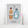 'Kindred Spirits' Personalised Couples Print, thumbnail 4 of 9