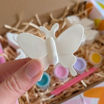 Paint Your Own Plaster Shapes Gift Box Butterfly, 2 of 3