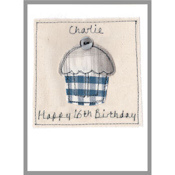 Personalised 16th Birthday Cake Card For Boy, 2 of 8