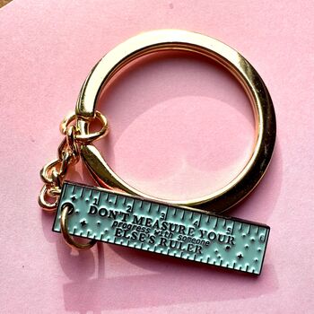 Positivity Keychain Hanger, Enamel, 3 of 3