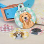 Dog Name ID Tag Personalised Spring Gingham, thumbnail 11 of 12