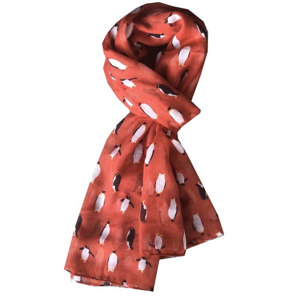 Penguin Print Scarf By My Posh Shop | notonthehighstreet.com