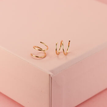 Illusion Hoop Earrings In Rose Gold Fill, 4 of 7