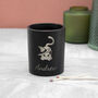 Personalised Halloween Witches Cat Candle Holder, thumbnail 5 of 5