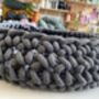 Recycled Cotton Crocheted Cat Bed, thumbnail 3 of 5