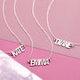 Personalised Name Necklace In Sterling Silver, thumbnail 5 of 8