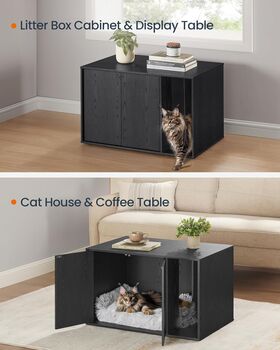 Hidden Cat Litter Cabinet Enclosed Furniture, 6 of 7