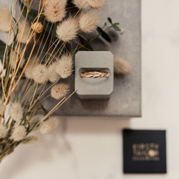 Gold Leaf Wreath Ring, 3 of 5