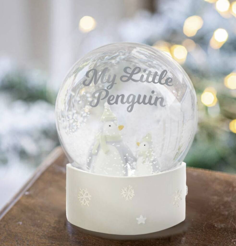 Personalised Penguin Snowglobe, 1 of 4