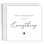 Happy Anniversary To My Everything Card, thumbnail 2 of 2