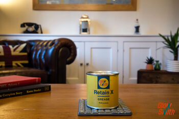 Vintage Grease Tin – Candle For Men | Oil Can | Man Cave Decor | Classic Car Guy | Mechanic Gifts | Car Gift | Smoked Vanilla, 6 of 7