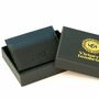Slim Leather Card Holder Wallet; Brown Tan/Black, thumbnail 2 of 12