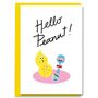 Hello Peanut New Baby Congratulations Card, thumbnail 1 of 2