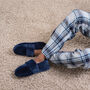 Snugtoes Mens Heated Slippers Navy, thumbnail 1 of 7