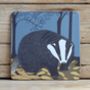 Nocturnal Coasters Choice Of Badger, Hedgehog And Hare, thumbnail 1 of 5
