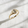 Personalised Engraved Fingerprint Signet Ring, thumbnail 2 of 6