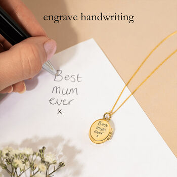 Personalised Sterling Silver And Yellow Gold Owl Locket, 5 of 11