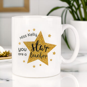 Star Teacher Personalised Ceramic Mug, 4 of 5