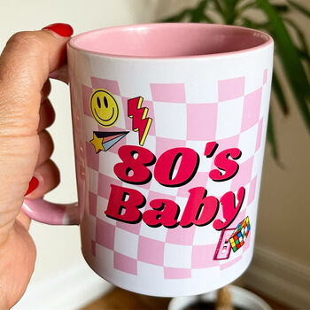 Personalised 80's Baby Decade Mug Birthday Gift, 2 of 5