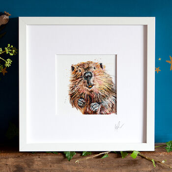 Inky Beaver Illustration Print, 7 of 9