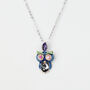 Colourful Owl Pendant Necklace, thumbnail 1 of 4
