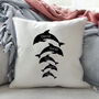 Personalised Dolphin Family Cushion, thumbnail 3 of 5