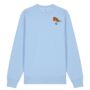 Adults Unisex Organic Cotton Embroidered Robin Christmas Jumper, thumbnail 5 of 12