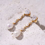 Elegant Baroque Pearl Gold Plated Dangle Drop Earrings, thumbnail 1 of 4