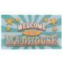 Welcome To The Madhouse Multi Coloured Doormat, thumbnail 3 of 3