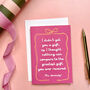 Funny Greatest Gift Ever, Mother's Day Wordy Card, thumbnail 2 of 2