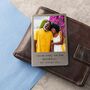 Personalised 11 Year Anniversary Steel Wallet Photo Card, thumbnail 1 of 5