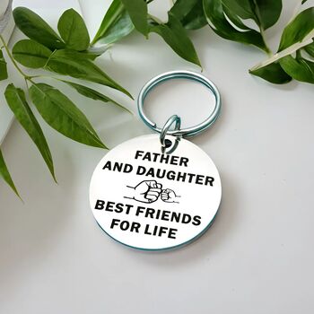 Daughters Forever Bond Keyring Fathers Day Gift, 2 of 7