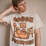 Couch Potatoes Men's Slogan T Shirt, thumbnail 2 of 4